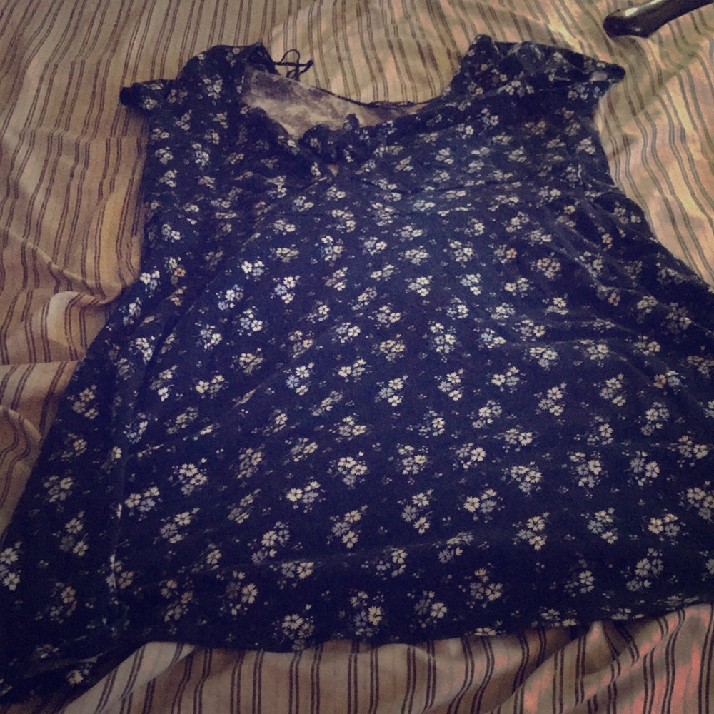 Blue flowerlike dress